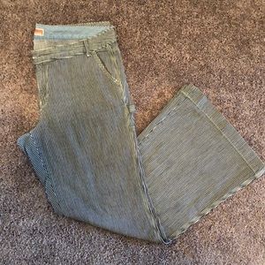 Gap pinstripe bellbottom pants
